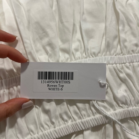 REFORMATION ROWEN TOP (WHITE) - Picture 3 of 5